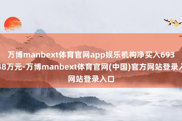 万博manbext体育官网app娱乐机构净买入6939.48万元-万博manbext体育官网(中国)官方网站登录入口